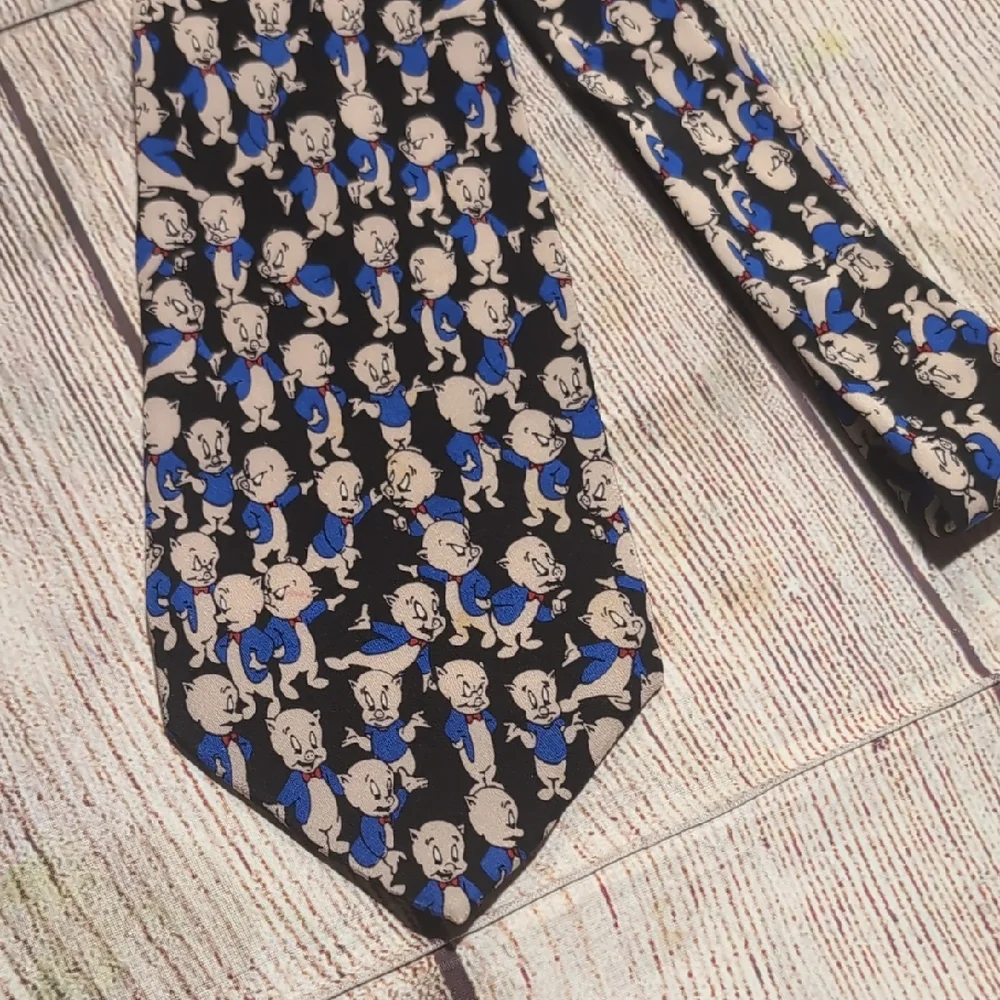Looney Tunes Porky Pig Silk Tie